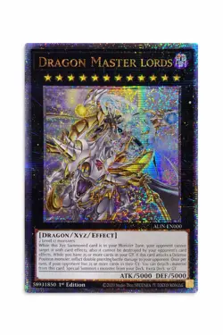 Yu-Gi-Oh Dragon Master Lords Alin-En000 Quarter Century Secret Rare 1st Edition - Image 1