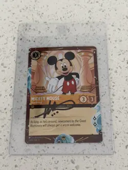 Disney Lorcana Mickey True Friend Promo DVC Card 10/P3 Signed by Ryan Miller - Image 3