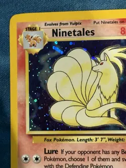 Ninetales 13/130 - Base Set 2 Pokemon Card - Holo Rare MP/LP - Image 2