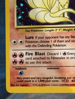 Ninetales 13/130 - Base Set 2 Pokemon Card - Holo Rare MP/LP - Image 3