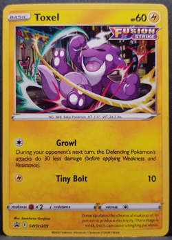 Toxel SWSH209 Fusion Strike Promo Holo Pokemon Pokemon Card English Near Mint - Image 1