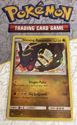 Shining Rayquaza 56/73 Shining Legends Shiny Holo Rare Pokemon TCG Card - Image 1