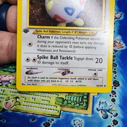 Pokemon Card - Togepi Neo Destiny 56/105 Uncommon 1st Edition Nm/Lp - Image 2