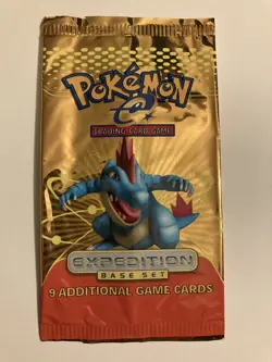 Pokemon Expedition Base Set Feraligatr Empty Wrapper (No Cards) c - Image 1