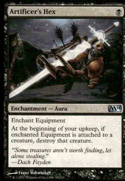 Artificer's Hex M14 MTG Magic the gathering card - Image 1