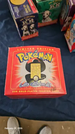 Pokemon Burger King 23k Gold Plated Trading Card Mewtwo In Red Box 1999 - Image 5