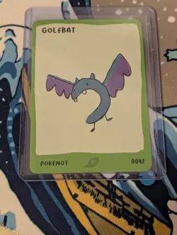 Dysfunctional Passholder Pokenots 151 Golfbat Golbat 0042 NM Pokemon Parody Card - Image 3