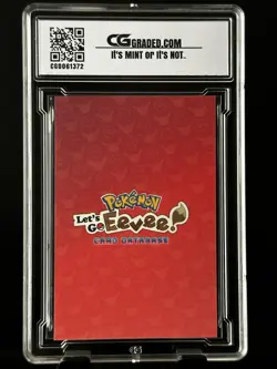 Pikachu Eevee CG Pristine 10 Card Database Let’s Go CGC PSA Pokemon 2025 #5 - Image 2