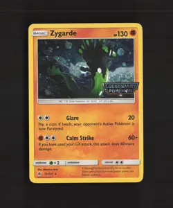 Zygarde 72/131 Forbidden Light Stamped Cosmos Holo Rare Holo Pokemon Card LP+ - Image 1