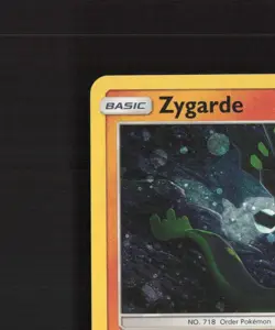 Zygarde 72/131 Forbidden Light Stamped Cosmos Holo Rare Holo Pokemon Card LP+ - Image 3