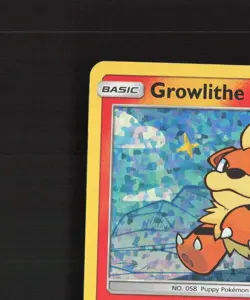 Growlithe 1/12 McDonalds 2018 Promo Holo Rare Pokemon Card LP - Image 3