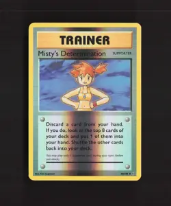 Misty's Determination 80/108 Evolutions Reverse Holo Pokemon Card LP - Image 1