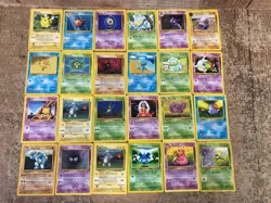 Collection Lot of Pokemon Cards WOTC Era 1999 Wizards + Pikachu 60/64 Non Holo - Image 1