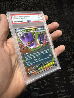 2025 Pokemon Pfl En-Phantasmal Flames #056 Mega Gengar Ex PSA 9 Card - Image 3