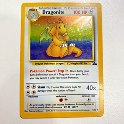 Dragonite 4/62 Fossil Holo MP - Pokemon Card - Image 1