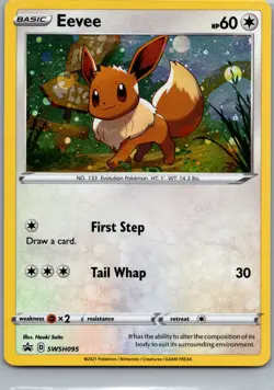 Eevee Promo SWSH: Sword & Shield Promo Cards SWSH095 NM Pokemon TCG - Image 1