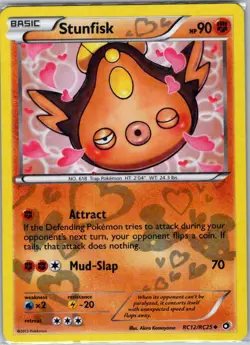 Stunfisk RC12/RC25 Reverse Holo Legendary Treasures - Pokemon Card - NM - Image 1