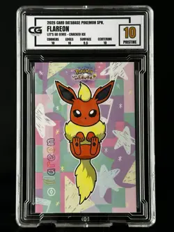 2025 Flareon CG Pristine 10 Card Database 🔥Lets Go Eevee CGC PSA Pokemon - Image 1