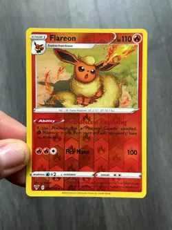 Pokemon TCG Pokemon Flareon Vivid Voltage 026/185 Reverse Holo Rare Card - Image 4