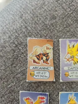 Vintage 1998 Pokemon Lunchables Lot Of 16 Mini Cards - Image 2