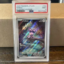 Pokemon TCG Noibat Journey Together Illustration Card 169/159 PSA9 - Image 1