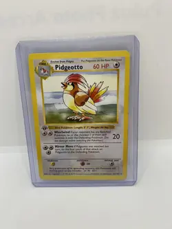 1999 Pidgeotto 1st Edition Shadowless Non-Holo 22/102 Pokemon Card NM - Image 1