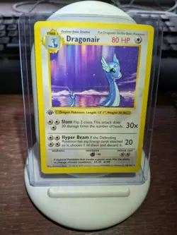 Pokemon TCG Dragonair Base Set 1st Edition Rare Card 18/102 Dragonir - Image 1