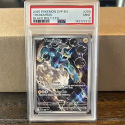 Pokemon Thundurus TCG Black Star Prom Scarlet & Violet Card #209 PSA 9 - Image 1