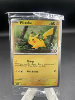 Pikachu - (Holiday Calendar) 025/165 Miscellaneous Cards & Products Holo - Image 1