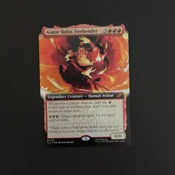 Magic The Gathering Avatar Roku, Firebender (Extended Art) Avatar 191 Foil NM - Image 1