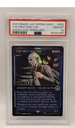 The First Doctor Showcase Serialized 368/501 Magic the Gathering PSA 10 - POP 4 - Image 1