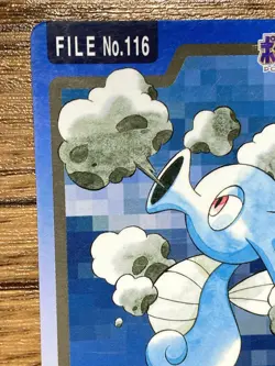 Pokemon Carddass Card Horsea File No.116 Bandai Pocket Monsters 1997 Japan - Image 3