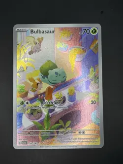 Bulbasaur 143/142 Sv07: Stellar Crown Holo Illustration Rare Pokemon TCG - Image 1