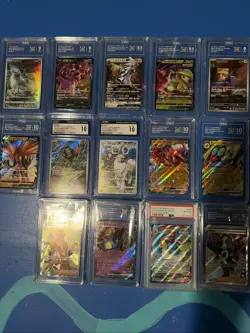 Pokemon Card Graded Lot Assorted Cards - Image 1
