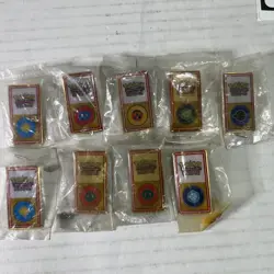 Pokemon League Johto Gym Badges/pins Lot Of 9 - Image 1