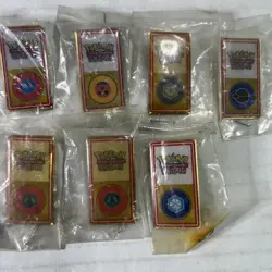 Pokemon League Johto Gym Badges/pins Lot Of 9 - Image 3