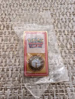 Four Pokemon Trading Card Game Johto Kanto Gym League Badge Collectible Pins - Image 3