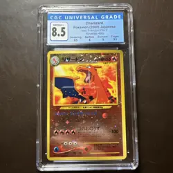 2000 Pokemon Neo Premium File 2 Charizard Reverse Holo 006 - CGC 8.5 - Image 1