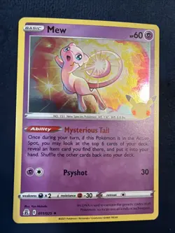 Mew 011/025 Celebrations Holo Pokemon TCG - Image 1