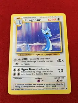 Pokemon TCG Dragonair 18/102 Rare Base Set Unlimited LP WOTC 1999 - Image 1