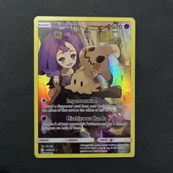 Pokemon Mimikyu TCG Cosmic Eclipse Holo Card 245/236 Secret Rare - Image 1
