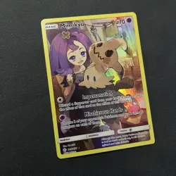 Pokemon Mimikyu TCG Cosmic Eclipse Holo Card 245/236 Secret Rare - Image 2