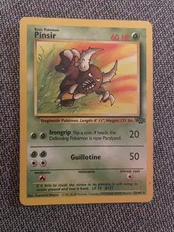 Pokemon TCG Pinsir Jungle Card 25/64 Unlimited Rare - Image 1
