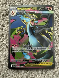 Pokemon TCG Phantasmal Flames Mega Charizard X EX Ultra Rare 109/094 - Image 1