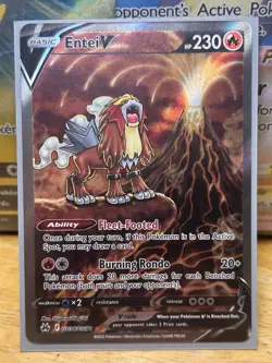 Pokemon Entei V Crown Zenith GG36/GG70 Ultra Rare Full Art Holo 230 HP English - Image 1