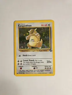 Pokemon Kangaskhan Jungle 5/64 Holo Rare Unlimited 90HP English TCG 1999 - Image 1
