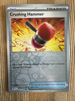 Crushing Hammer 168/198 Reverse Holo Common Pokemon TCG Scarlet & Violet Base - Image 1