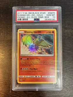 Pokemon Shining Ho-Oh SM70 PSA 10 Shining Legends Promo - Image 1