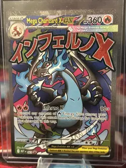 Pokemon TCG - Mega Charizard X ex 023 Me: Mega Evolution Promo Holo UPC - Image 1