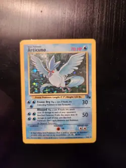 Articuno - 2/62 - Fossil Holo Unlimited (Pokemon TCG 1999) MP - Image 1